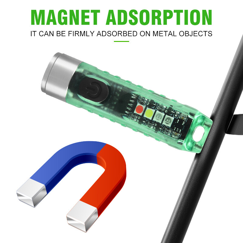 Đèn Pin LED Mini S11 Chính Hãng Đèn Pin Móc Khóa Có Thể Sạc Lại Đèn Pin Cắm Trại Chống Nước Mạnh Mẽ Cầm Tay