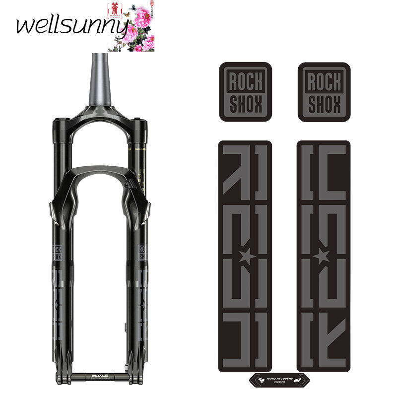 Wellsunny 2020 rockshox reba mountain fork sticker bicycle accessories MTB bike front fork decal