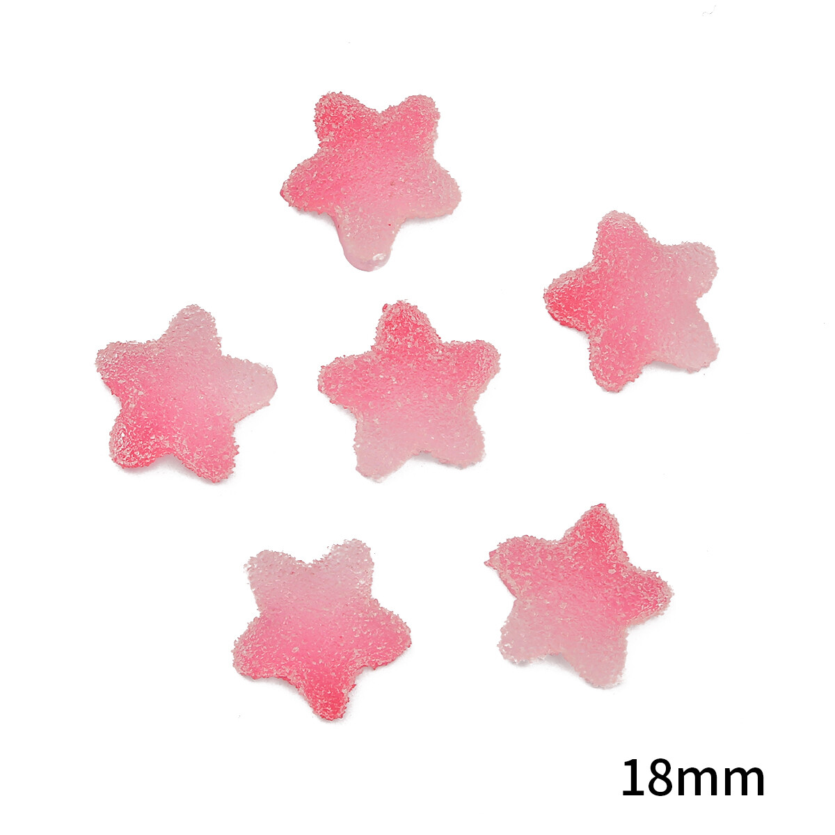 10/20Pcs Multicolors Sweet Heart Star Candy Charms Heart Star Shapes Accessories For Hairpin DIY Jewelry Making