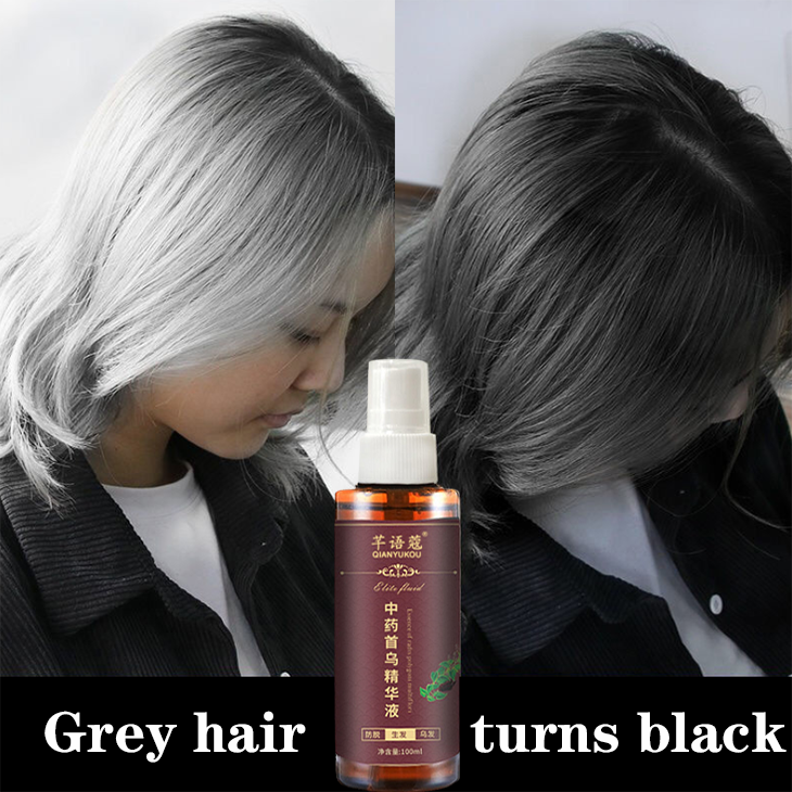 Herbal essence Gray hair turns black Harmless Black Hair Dye Shampoo Mild  Non-irritating Fast Hair Coloring Semi Permanent Blacken Hair for Men/Women  100ml Nourishing hair spray | Lazada