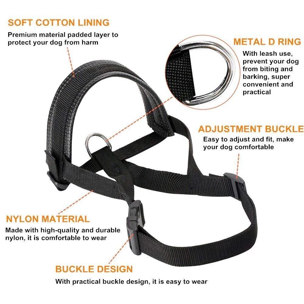 DUDU Rọ Mõm Chó Bằng Nylon Cho Thú Cưng Dành Cho Chó Nhỏ Vừa Lớn Ngăn Không Cho Chó Sủa Cắn Và Nhai Vòng Có Thể Điều Chỉnh