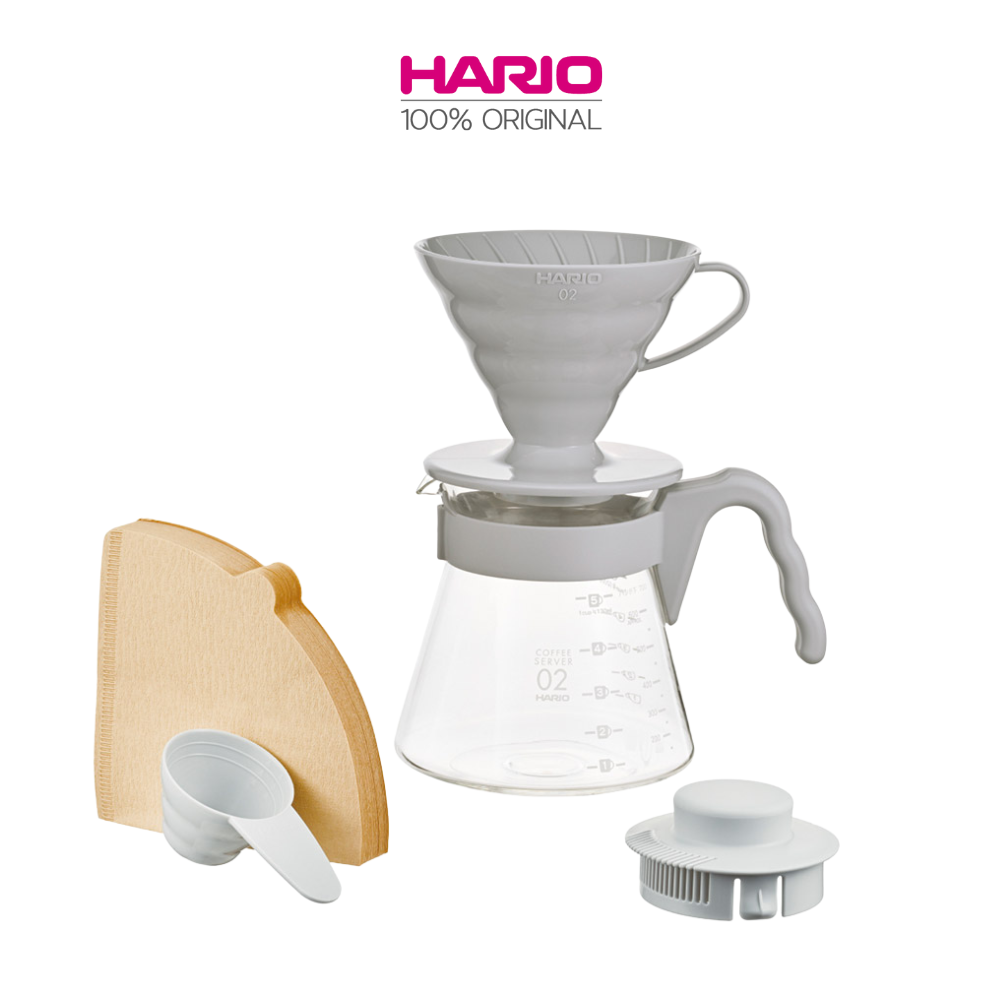 HARIO V60 02 Dripper Set (Dripper, Filter Paper x40, Server, Spoon
