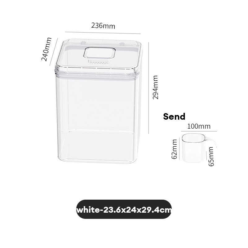 Rice bucket household insect and moisture proof clamshell rice box rice cylinder multigrain can enlarge rice flour storage box