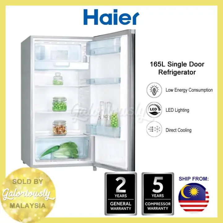Haier Fridge 165l Standard Single Door Refrigerator Hrf 165h 165l Fridge 1 Door Lazada
