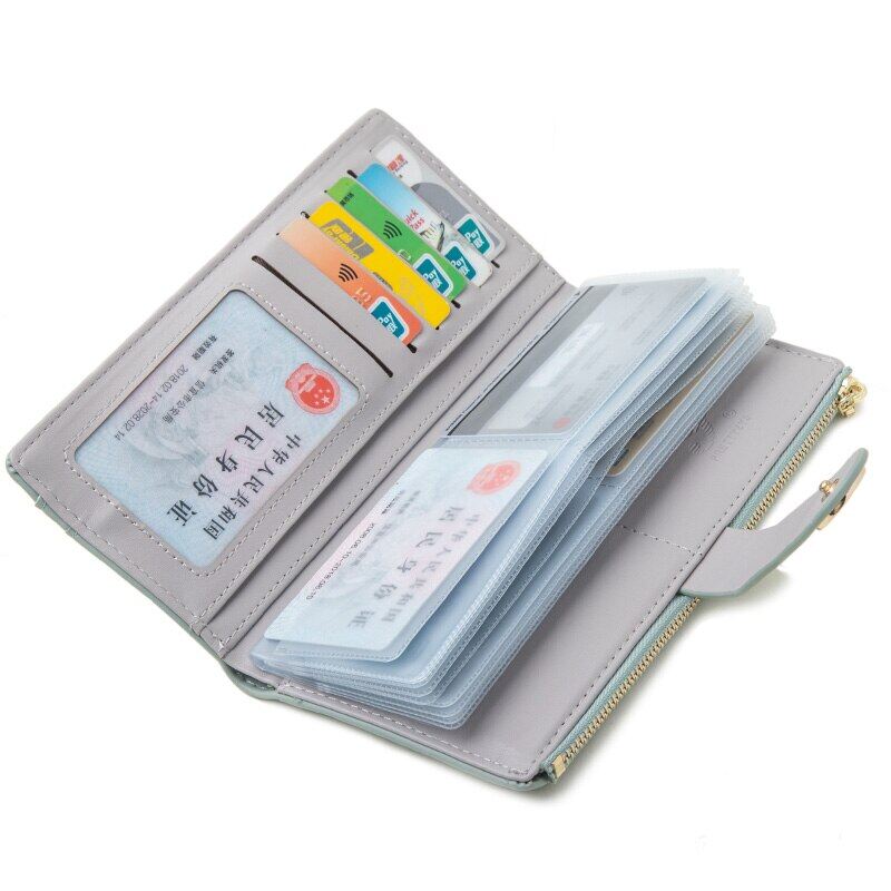 Women Wallet Long Thin Purse for Woman Card Holder Female