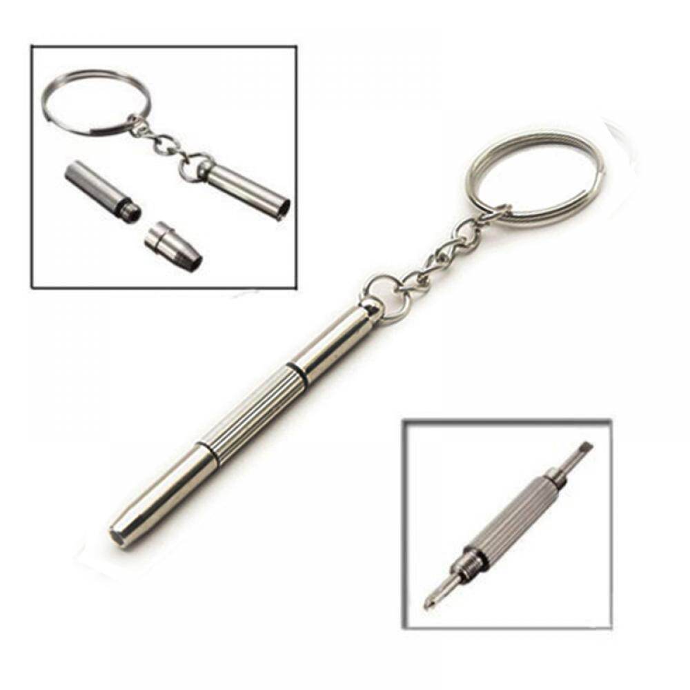 Key Chain Ring Screwdriver Set Mini Tool Glasses Accessory Multi-function Gadget