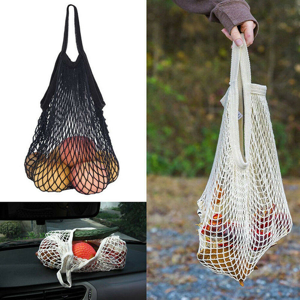 YESPERY Mesh Net Bag String Shopping Bag Reusable Fruit Storage Handbag Totes