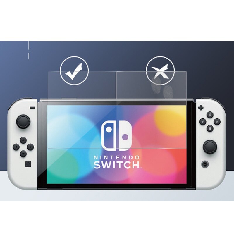 Kính Cường Lực Miếng Dán Bảo Vệ Màn Hình 9H HD Cho Nintendo Switch Miếng Bảo Vệ Màn Hình OLED Cho Switch NS Phụ Kiện Trò Chơi OLED