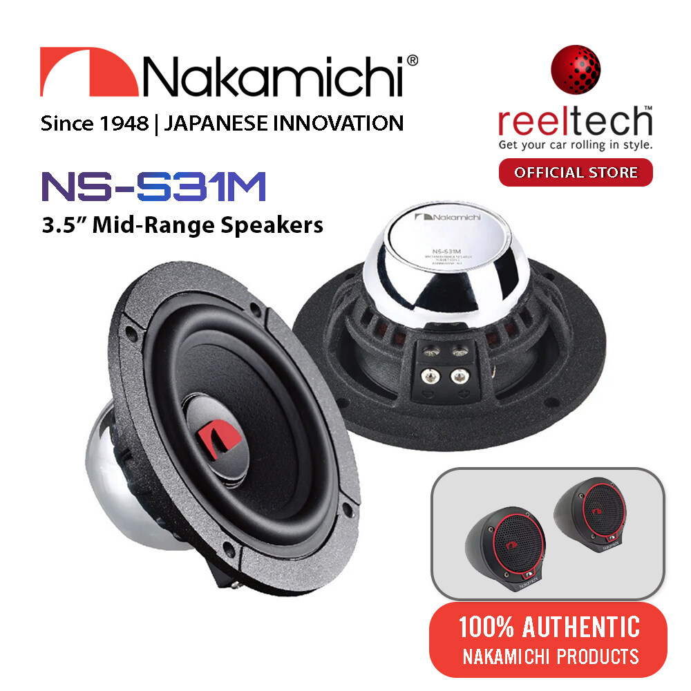 Nakamichi NSS31M 3" MidRange Speaker Speaker Kereta Speaker Car Mid Range Speakers