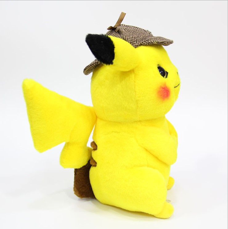 AMUHOU Detective Pikachu plush toy star figure 28cm
