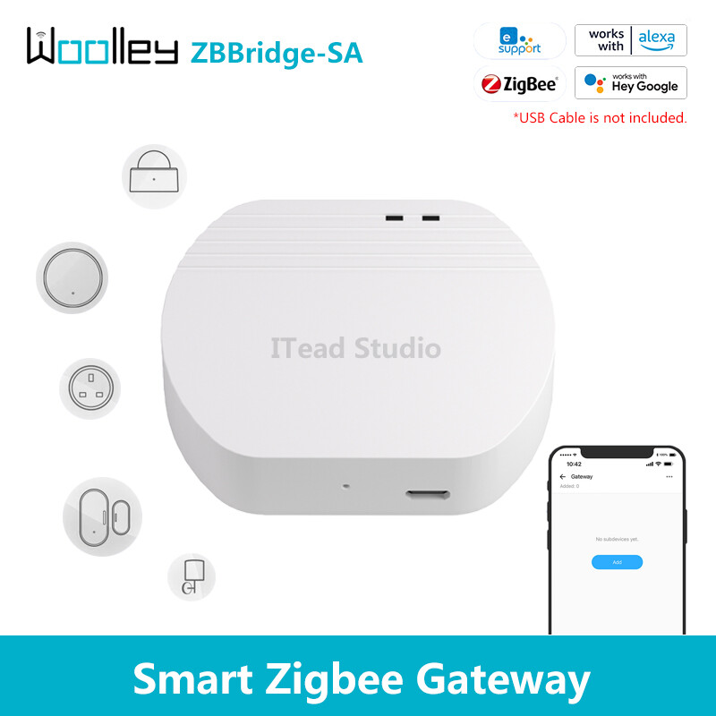 WOOLLEY Smart Zigbee Gateway Mini Smart Hub Zigbee 3.0 Bridge Wireless