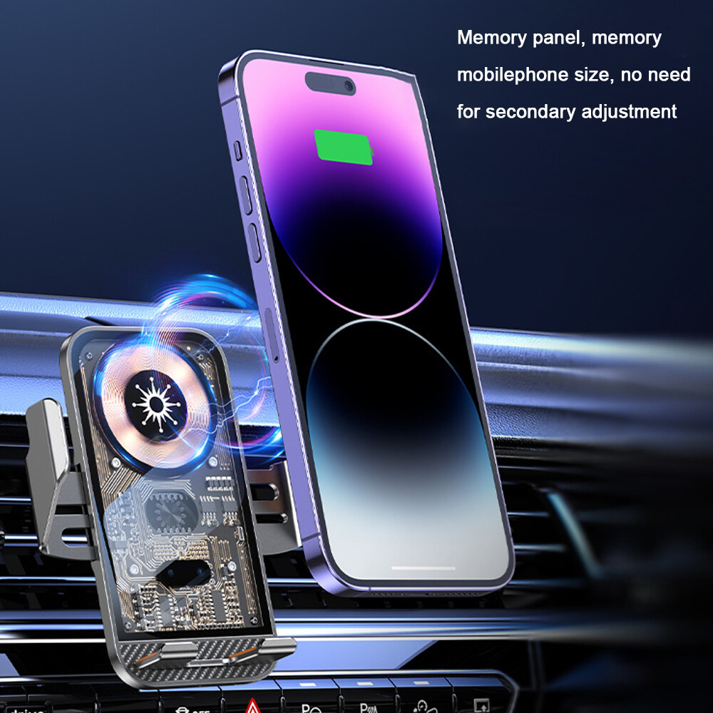 [Motorrtop】Giá đỡ điện thoại di động cho xe hơi Giá Đỡ Sạc lại không dây xe hơi Giá Đỡ Sạc nhanh tự động thông minh giá đỡ sạc lại không dây điện thoại di động cho xe hơi Trạm Sạc điện thoại di động cho xe hơi