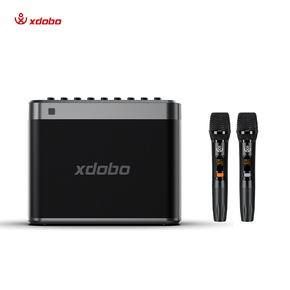 XDOBO Tuner 200W Karaoke Wireless Bluetooth Speakers with 2 Mics Deep