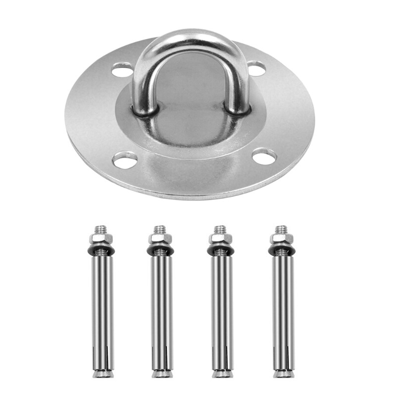 Hammock Hanging Kit Heavy Duty Mounting Ceiling Hook Stainless Steel Aerial Yoga Swing Hooker for Bedroom Porch