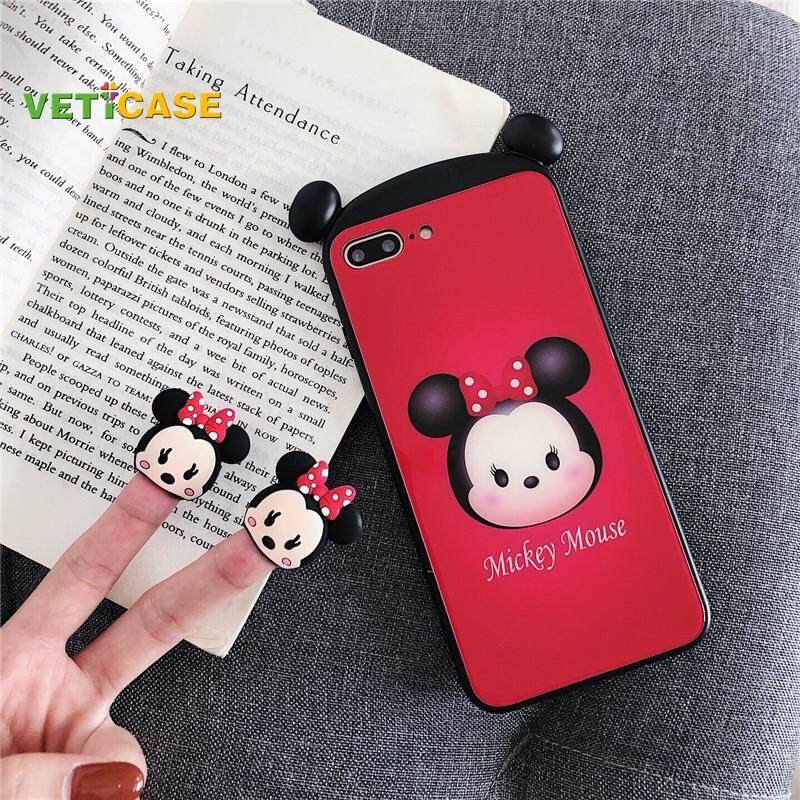Veti Case Terbaru Lucu Kaca Antigores Mickey Lucu Casing Ponsel