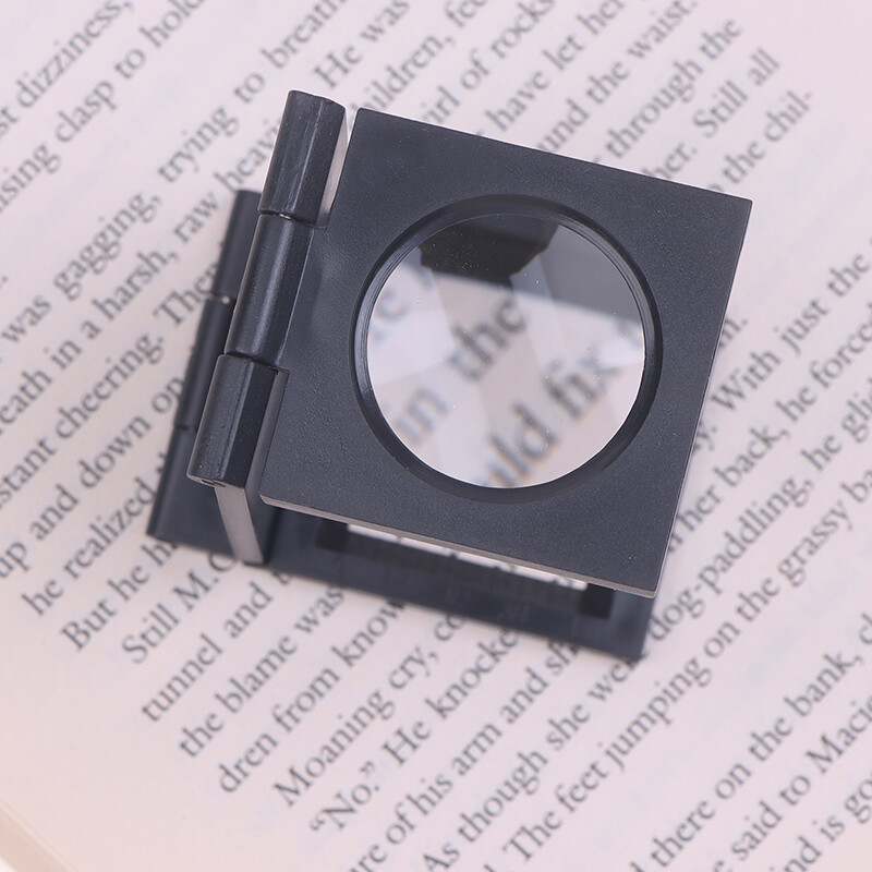 aiqinhaimaoyi Microscope Folding Magnifier Stand Loupe With Scale For Textile Optical Foldable Magnifying Glass Tool