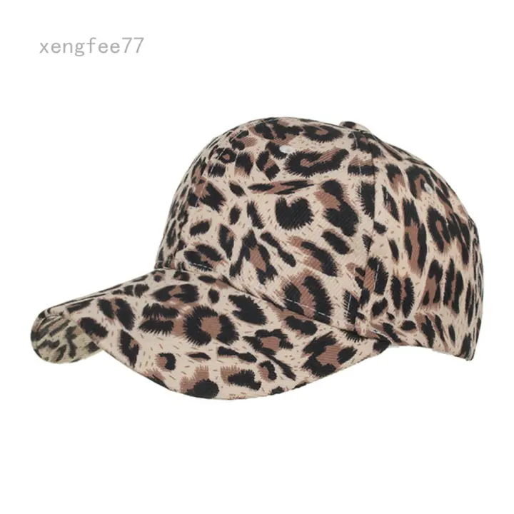 leopard print ball cap