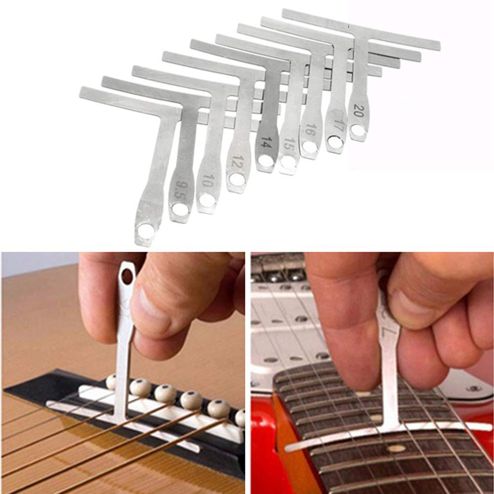 Strumento Universale Per Calibro Di Chitarra, 9 Pezzi Calibro Per Raggio Di Comprensione Della - 8