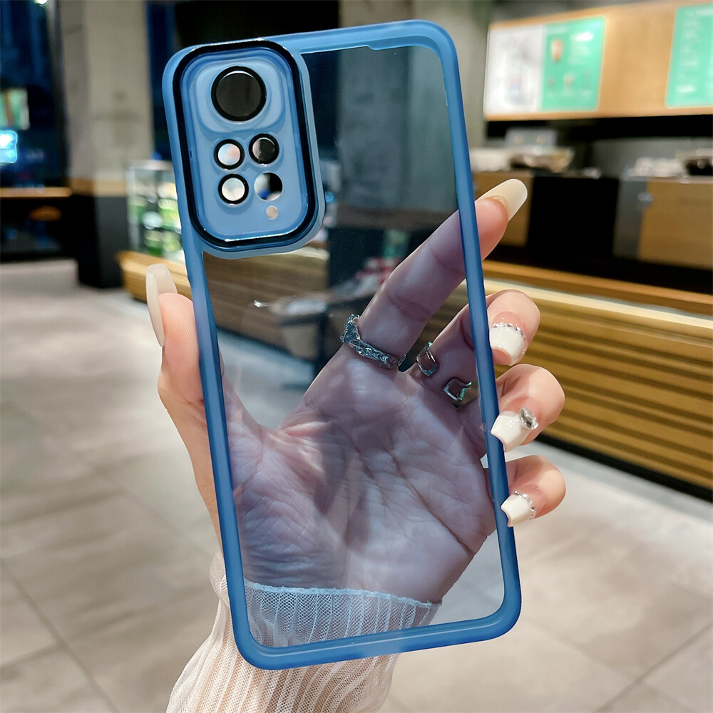 Ốp bảo vệ ống kính máy ảnh cho Xiaomi Redmi Note 11 Lưu ý 11S Lưu ý 11 Pro lưu ý 10 lưu ý 10S Lưu ý 10 Pro lưu ý 9 Lưu ý 9 Pro vỏ, Ốp điện thoại nhựa TPU mềm chống sốc với ống kính đầy đủ