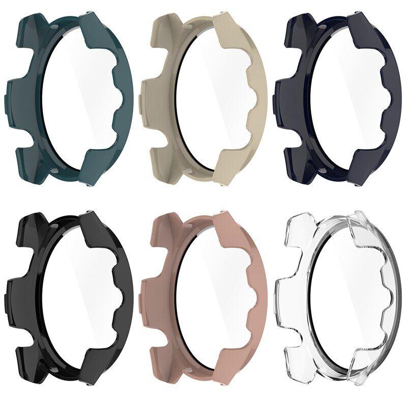 PC Bảo Vệ Trường Hợp Glass Đối Với Garmin Forerunner 265 Đồng Hồ Thông Minh Bumper Miếng Bảo Vệ Màn Hình Cho Garmin Forerunner 265 265 S Bìa