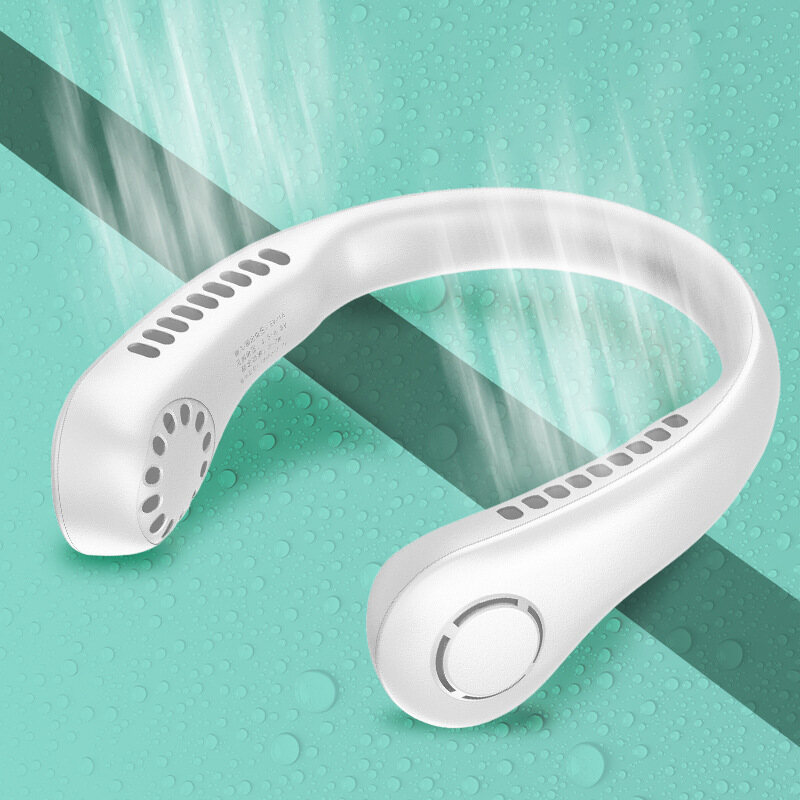 JIASHI Quạt Nhỏ Đeo Cổ Không Lá Quạt Sạc Usb Mini Cầm Tay Gió Lớn