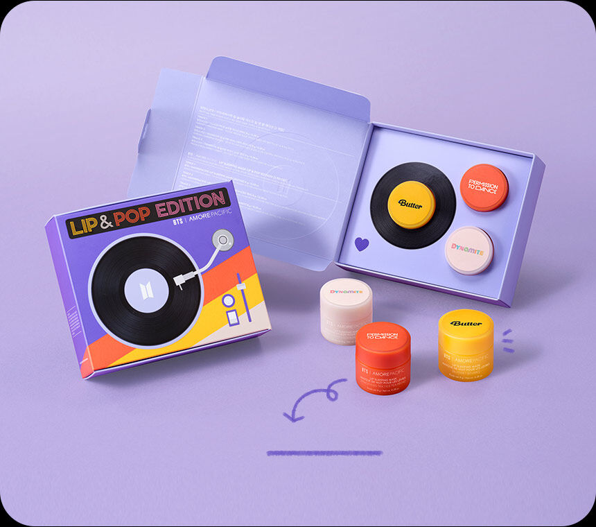 LANEIGE BTS AMOREPACIFIC Lip Sleeping Mask Lip & Pop Edition Lazada