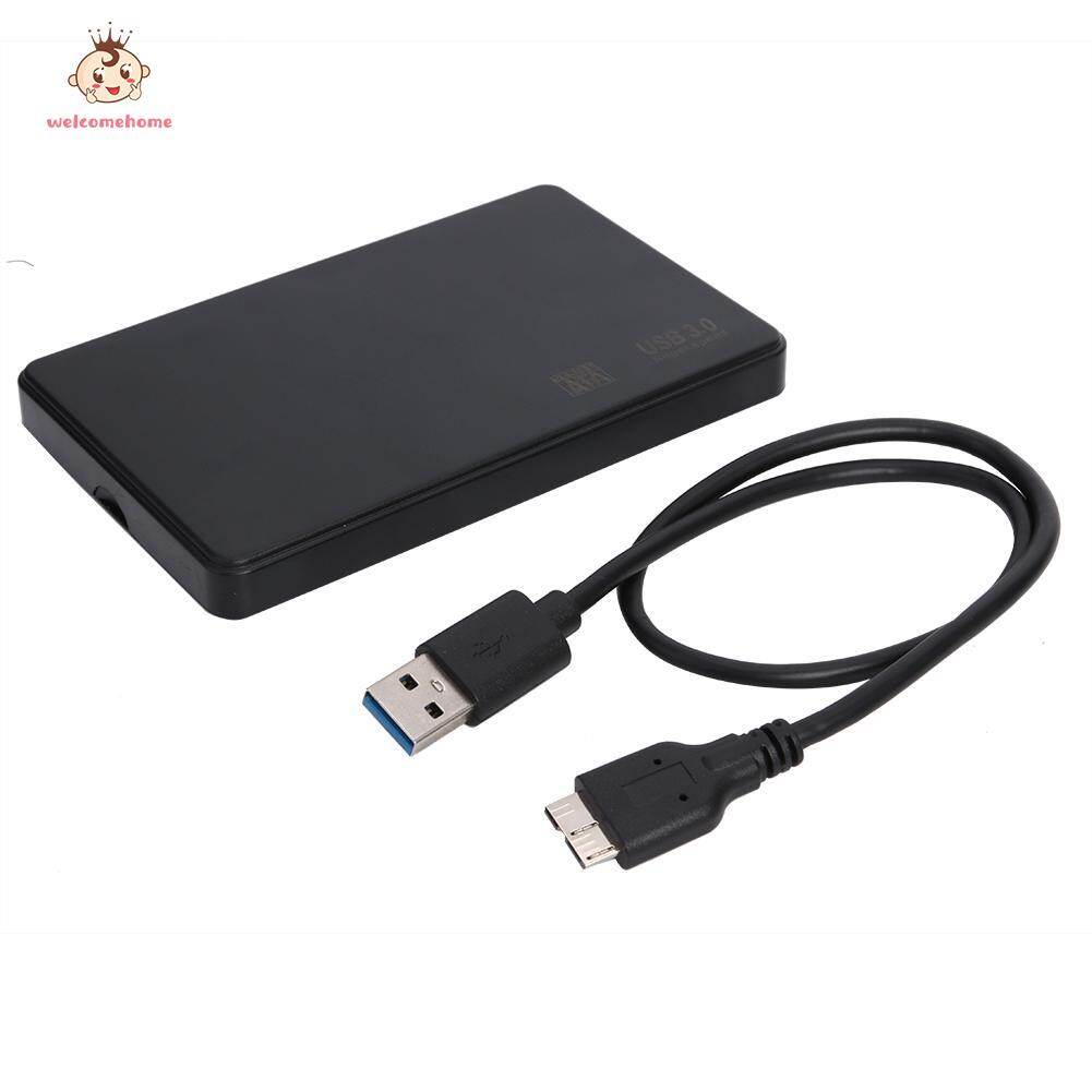 [Ready Stock]welcomehome 2.5 inch USB3.0 to SATA3 High Speed Support 8TB HDD External SSD HDD Case