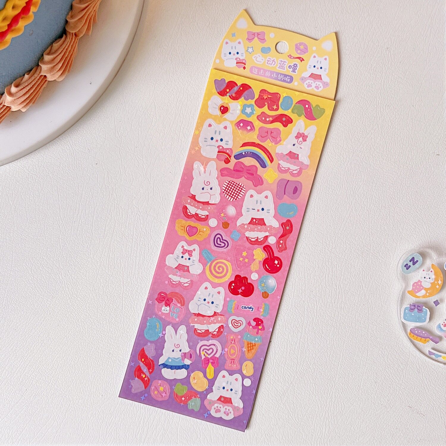 Sticker Miếng Dán Họa Tiết Hoạt Hình Mèo Cute