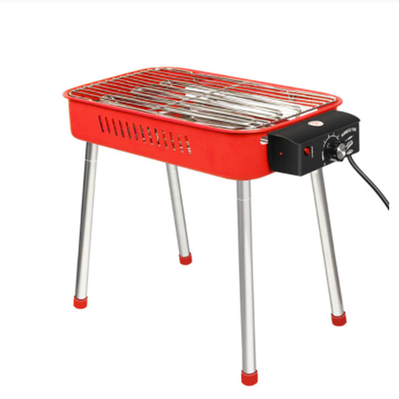 Household Electric Oven Smokefree Non Stick Baking Pan Grill Skewers