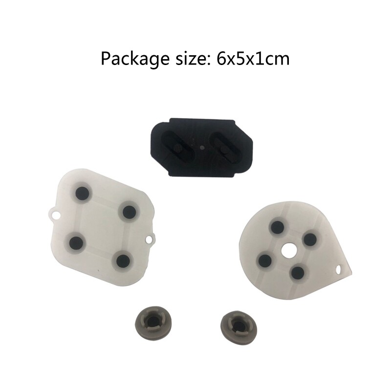 5Pcs Replacement Controller Gamepad Conductive Silicone Rubber Pads Button Pad Keypads for SNES Controller