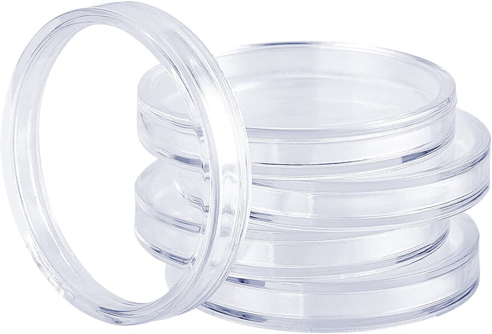 100 Cái Hộp Đựng Tiền Xu Tròn Bằng Nhựa Trong Suốt 27Mm Hộp Đựng Viên Nang Có Hộp Đựng Đồng Xu Kỷ Niệm, Bộ Sưu Tập Huy Chương