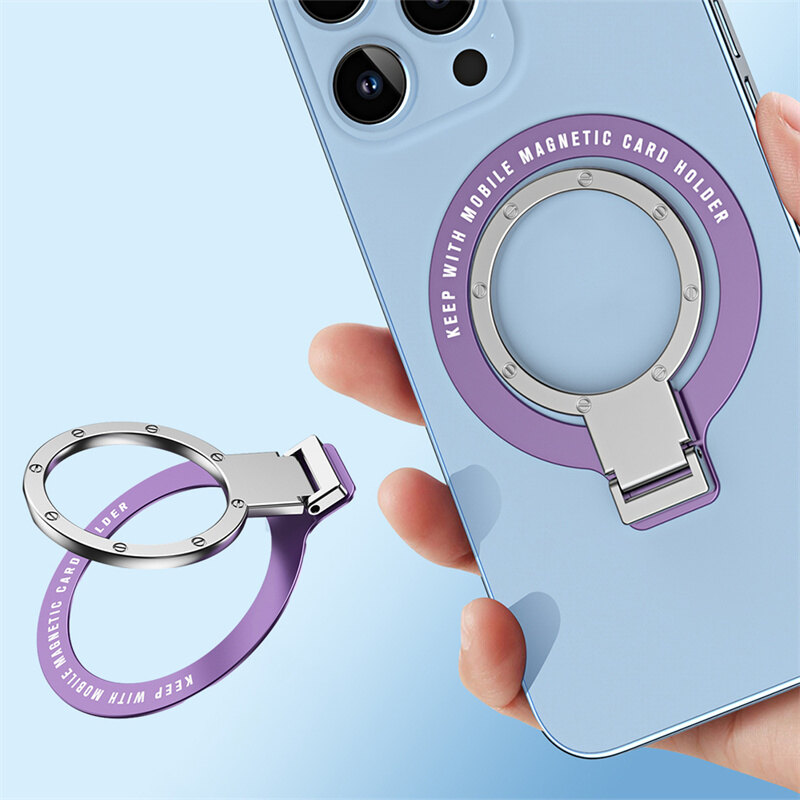 Lazy rotating magsafe mobile phone ring paste invisible bracket