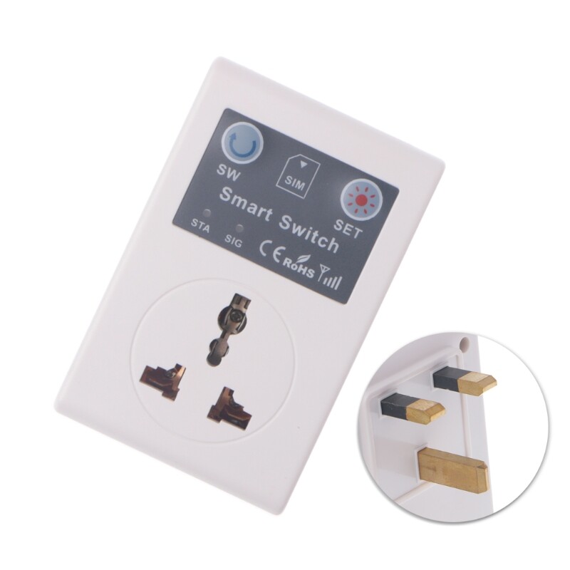 ✪【HJ-CES Store】EU/UK 220V Phone RC Remote Wireless Control Smart Switch GSM Socket Power Plug