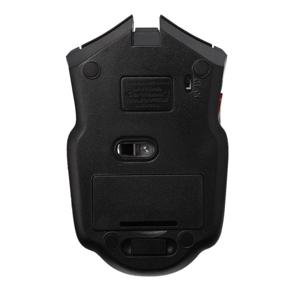 Chuột Quang Chơi Game USB 6 Nút 2.4 DPI Không Dây 2400 GHz, Cho PC Máy Tính Xách Tay
