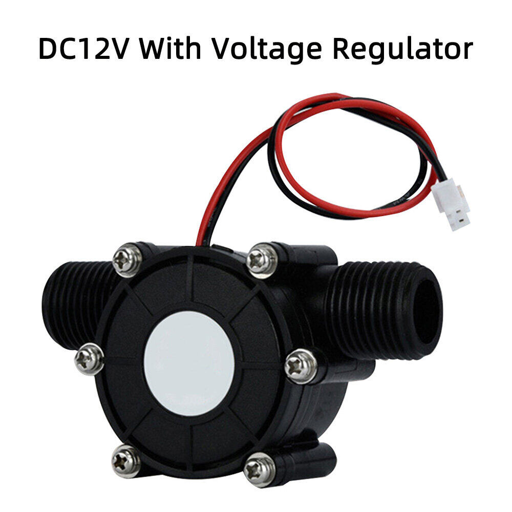 FocusAi DC 5V/12V/80V Micro Hydro Generator DC Water Flow Generator Turbine Generator Hydroelectric Tap Water Flow Hydraulic DIY