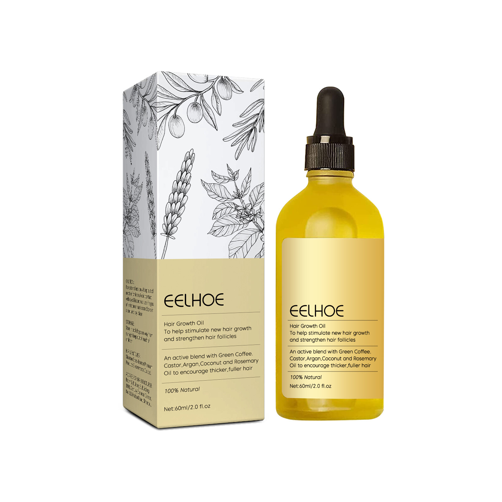 Eelhoe Natural Hair Growth Oil Anti Hair Loss Rosemary Hair Regrowth Essential Oil Treatment Dry Damaged Scalp Rosemary Dense Hair Essence Oil Prevent Frizzy Nourish Fast Hair Growth Moisturize Smoothing Serum Hair Care Product