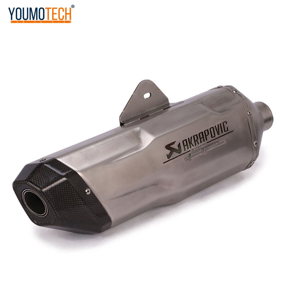 51mm Akrapovic Hp Canister Motorcycle Exhaust Pipe Exhaust Muffler Tail Pipe Escape Moto Muffler 3853