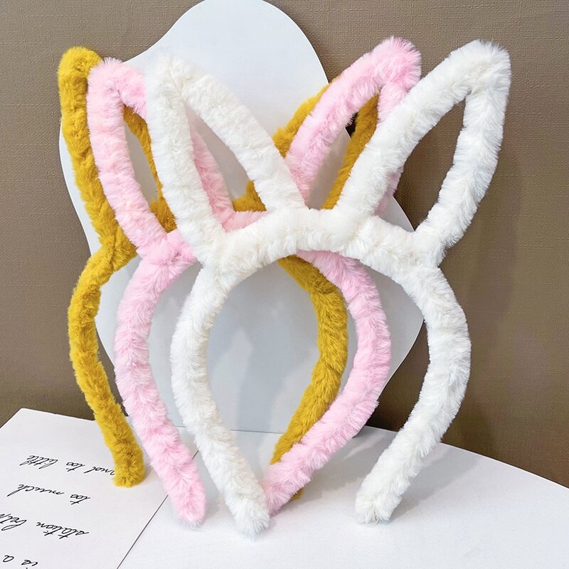 Korean Style Cute flower Pattern Rabbit Ear Headband
