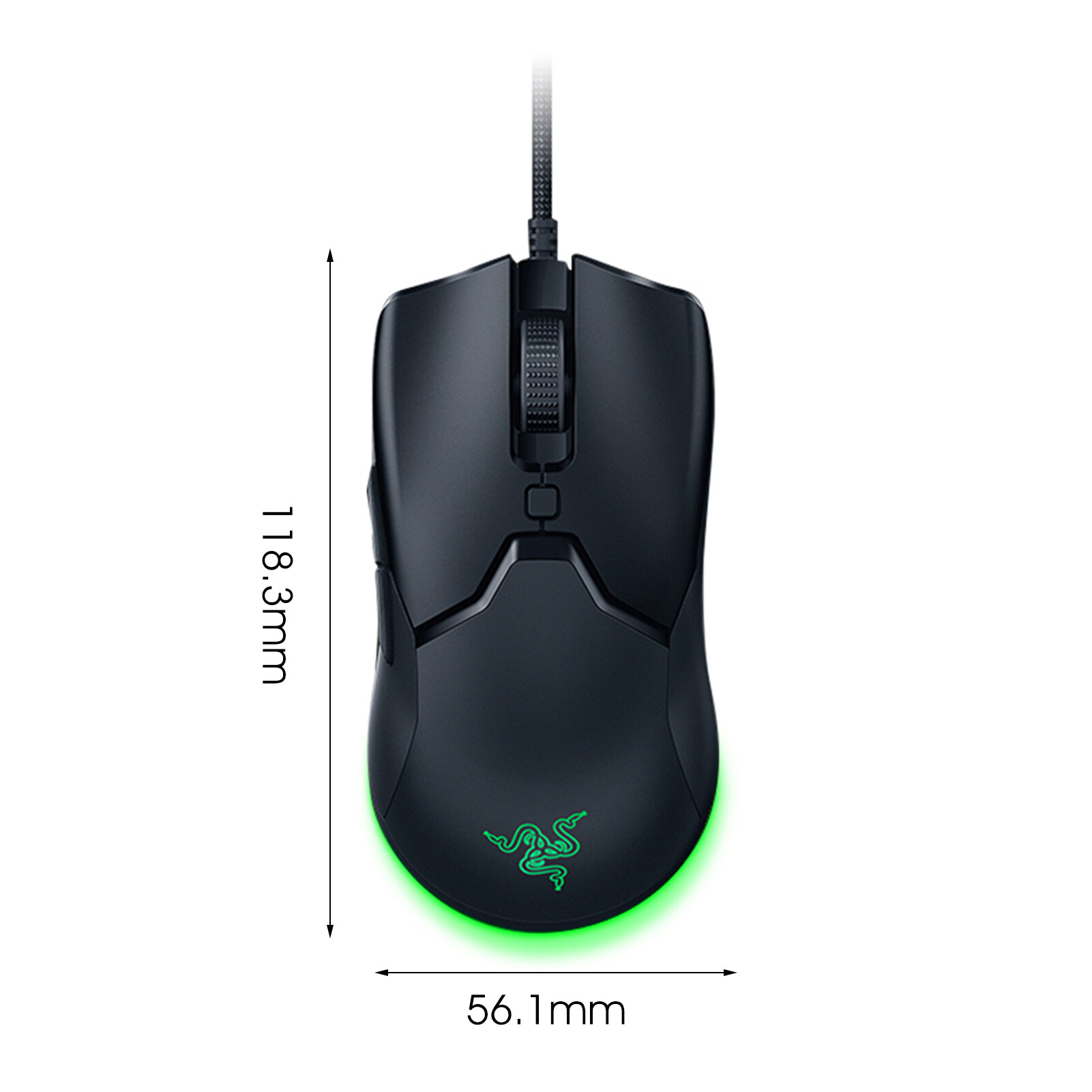 Cho Razer Viper Chuột Có Dây Cáp SPEEDFLEX Chroma RGB Nhẹ 8500DPI Cảm Biến Quang Chơi Game Mini Chuột Cho PC
