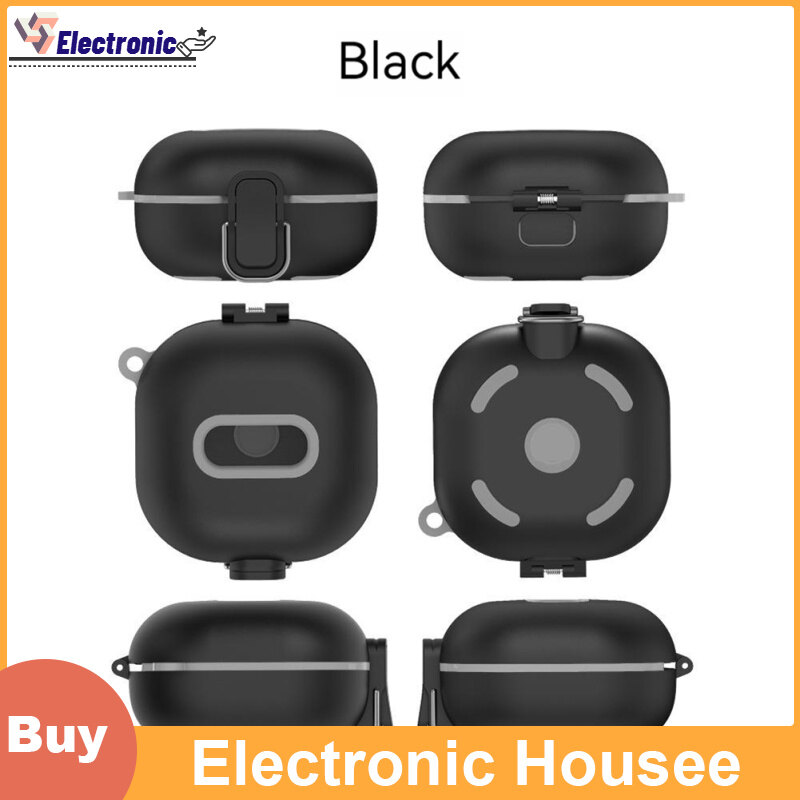 Earphone Case Shockproof Protective Cover With Rope Carabiner Compatible For Samsung Galaxy Buds Live/pro/2 Headphone