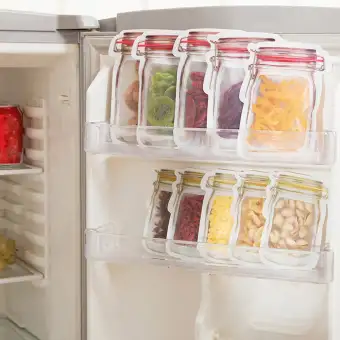 Zhi Bai 10pc Preservation Fridge Freezing Food Storage Reusable