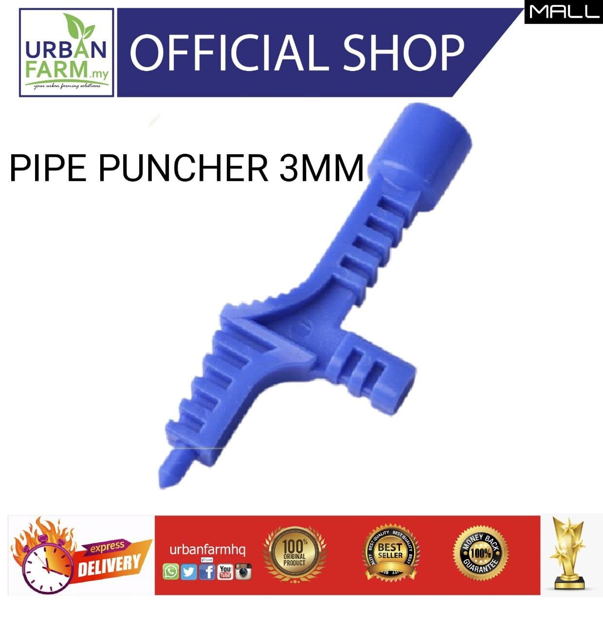 Poly Pipe Punch (CL600), Irrigation punch, spray jet puncher, Hole