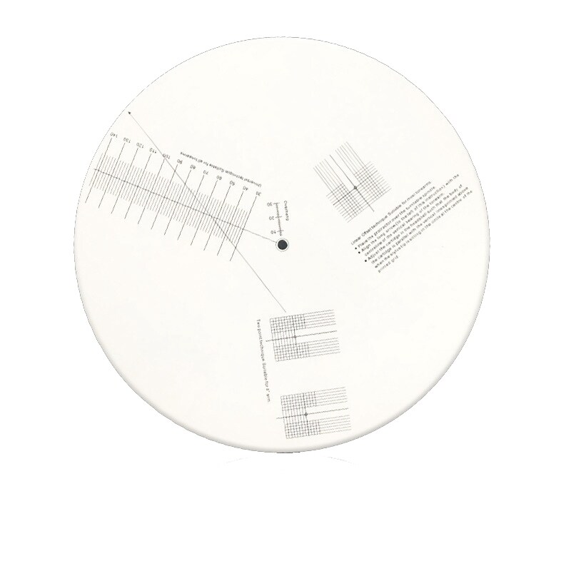 Anti-Sliding LP Vinyl Record Pickup Calibration Plate Distance Gauge Protractor Adjustment Tool Ruler for Turntable Accessor