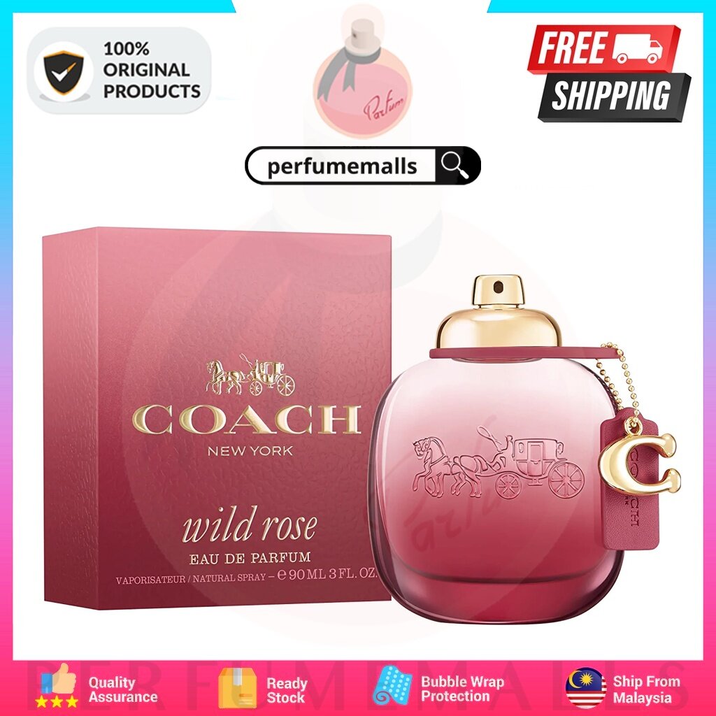 Coach New York Wild Rose EDP 90ml (100% Original & Authentic Official Coach  New York Perfume) | Lazada PH