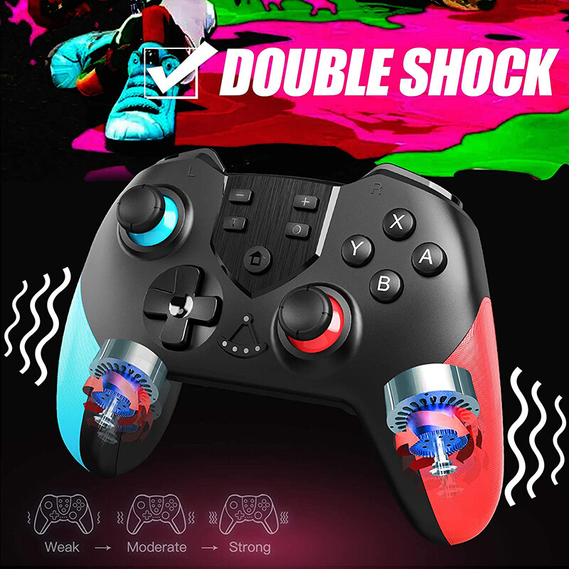 DISOUR Bộ Điều Khiển Trò Chơi Không Dây Cho Nintendo Switch Bộ Điều Khiển Tay Cầm Chơi Game Bluetooth Cho NS Switch Bộ Điều Khiển Bluetooth Cần Điều Khiển Với Wake-Up/Lập Trình Macro/Rung/Con Quay Hồi Chuyển