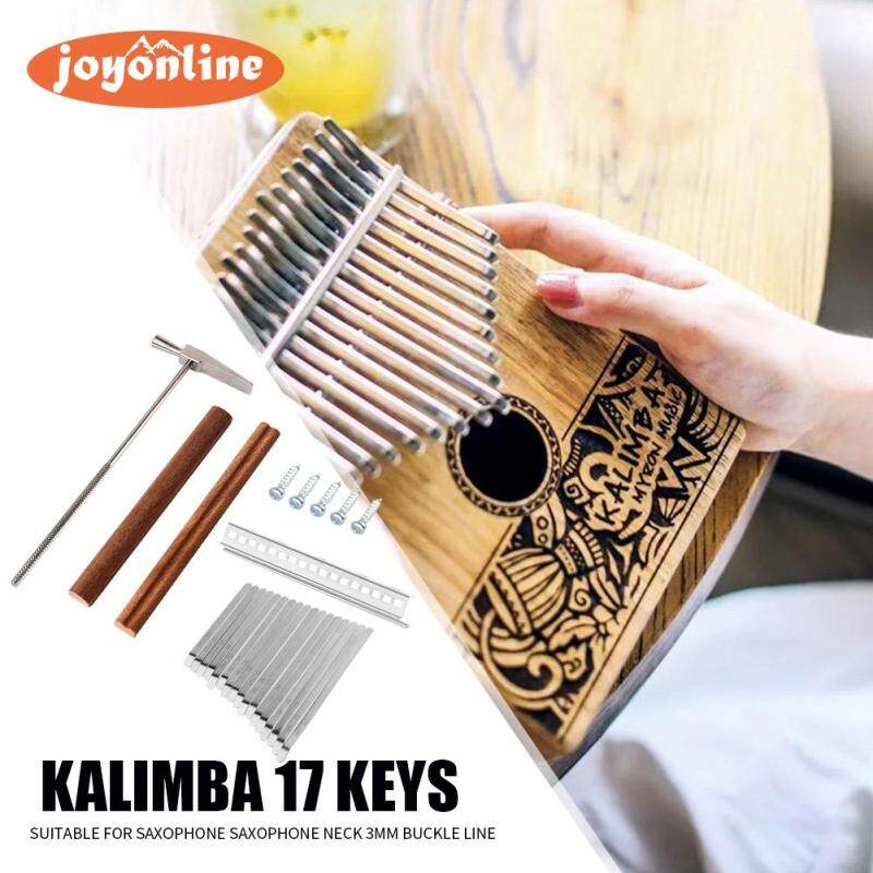 17-Key Kalimba Steel Key+Wood Bridge+Steel Tuning Hammer Musical Instrument Parts Malaysia