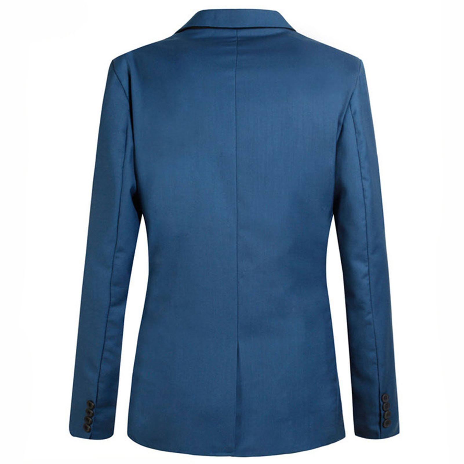 Classic Men Blazer Single Breasted Warm Outwear Single Button Lapel Suit Jacket Workwear