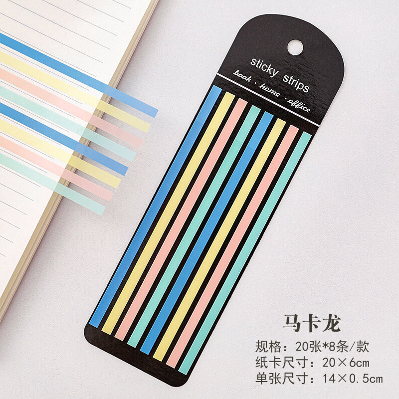 160 Sheets Color Stickers Transparent Fluorescent Index Tabs Flags Sticky Note Stationery Children Gifts School Office Supplies