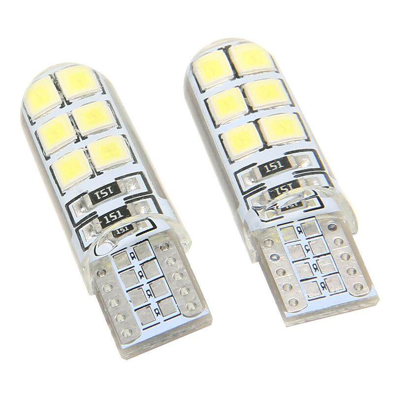 10pcs White LED Canbus Error Free Silica Light Bulb Xenon T10 W5W 12SMD 2835