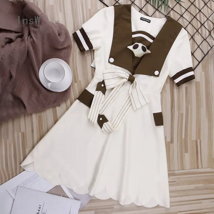 21 New Short Sleeved Ladies Dresses Fashionable Simple And Versatile Ladies Short One Piece Dresses Elegant Two Color Stitching Lazada Ph